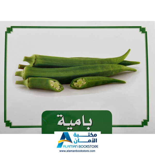 Arabic Bookstore in USA - Learing Arabic Flash Cards - Vegetables - بطاقات تعليمية - الخضروات - مكتبة عربية في أمريكا